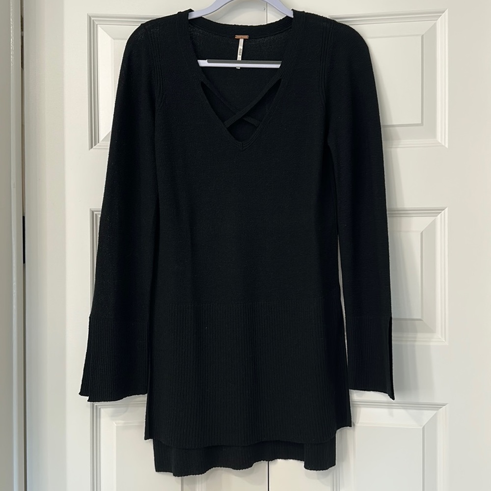 Free People long black sweater